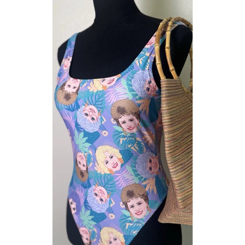 Golden Girls X Cakeworthy One Piece Swimsuit | NWT | Retro Miami Beach | Resort